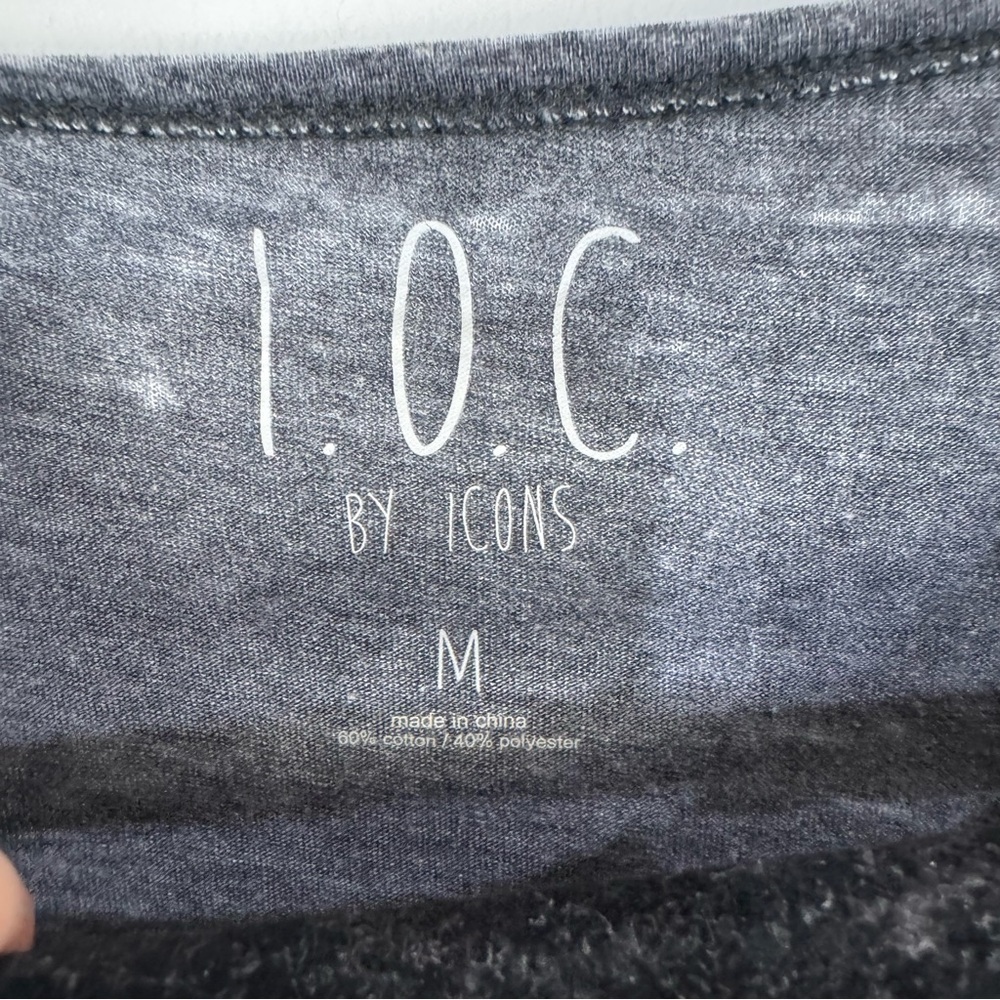 I.O.C Grey Road Trip Cactus Braided Side Tank Top Boho Causal - Picture 5 of 5